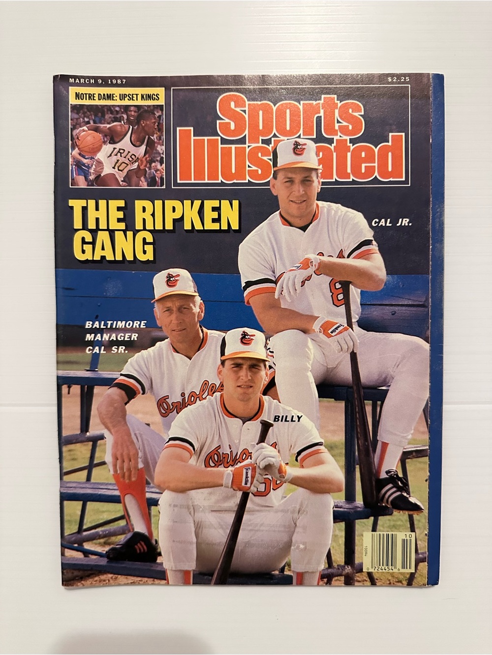 The Ripken Gang Sports Illustrated Magazine Issue March 9 1987 Baltimore Orioles
